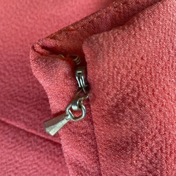 Anthropologie Leifsdottir Coral vintage look midi skirt - Picture 4 of 6